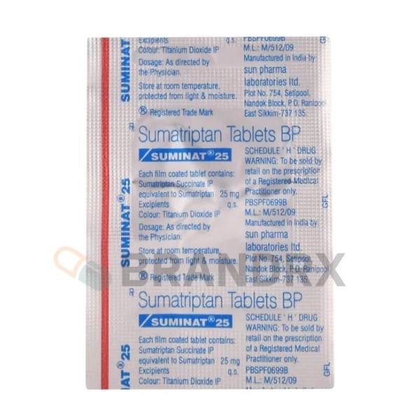 Suminat 25 mg Sun Pharmaceuticals Industries