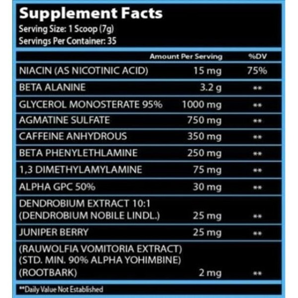 FIRSTCHOICE - SVG75 PRE WORKOUT 282 G FIRSTCHOICE SUPPLEMENTS